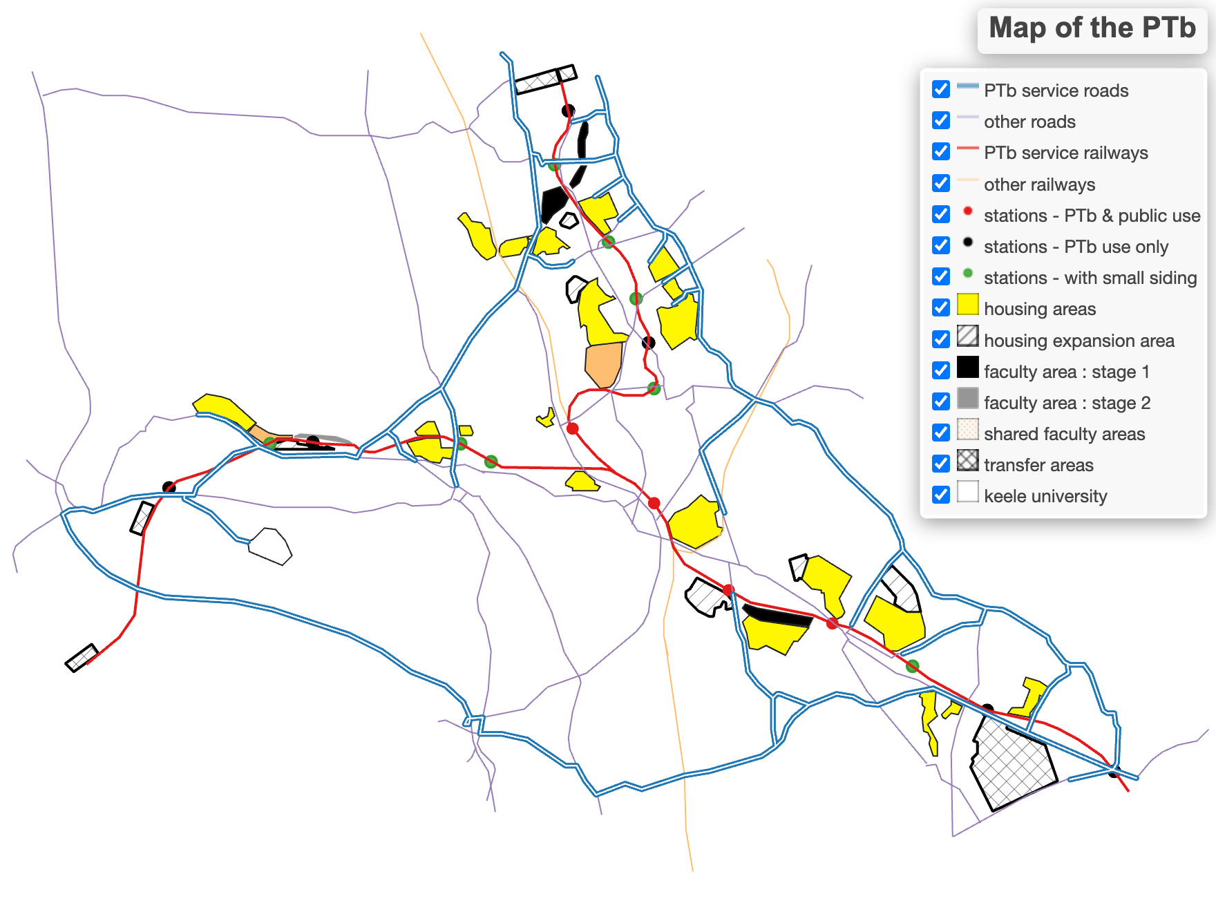Interactive PTb map